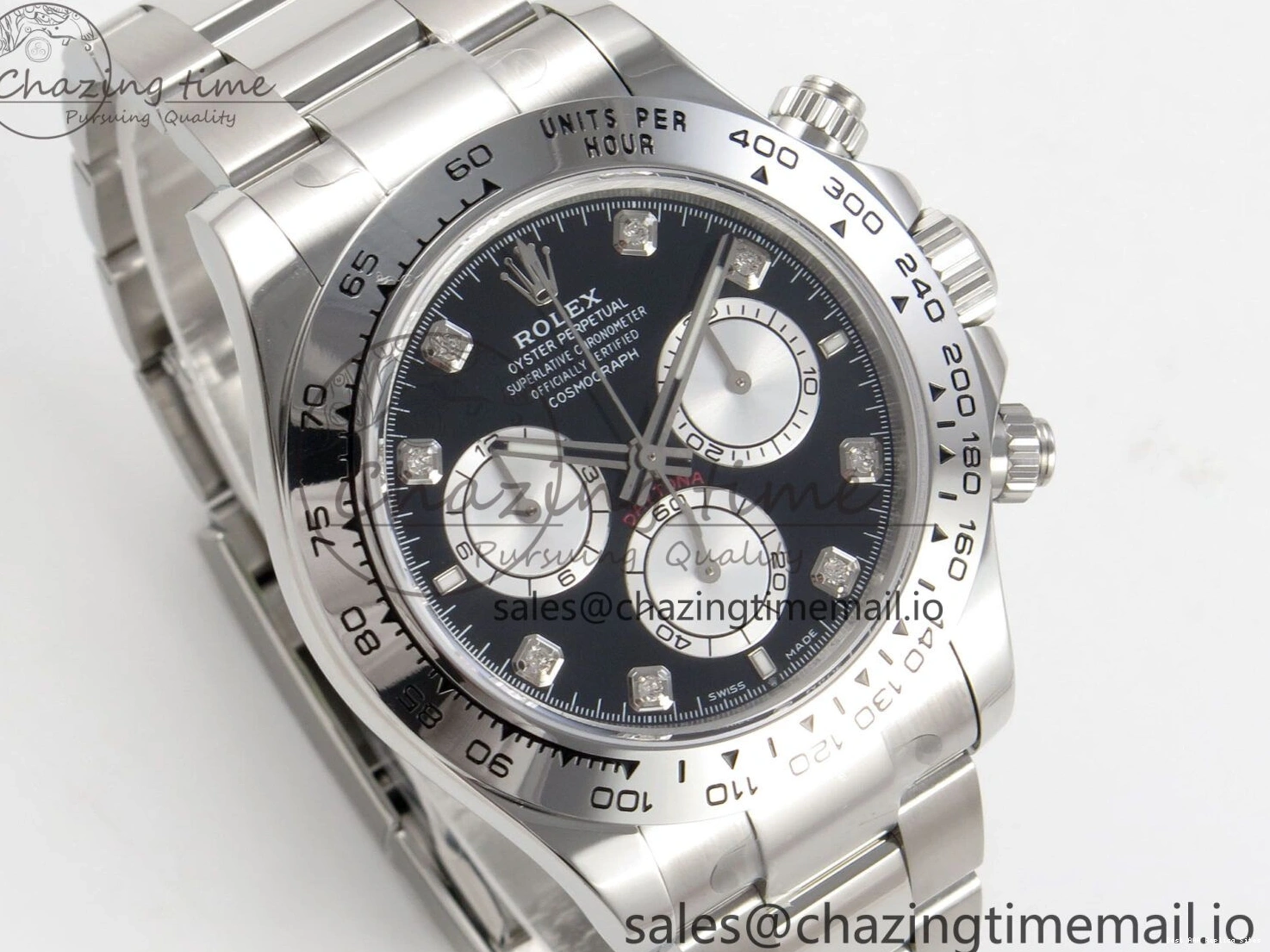 Good Copy Rolex Watches DD Tailored 1:1 SS Clone Daytona SS Clean on 126509 Best Black Edition Bracelet Dial 255 Super 1218